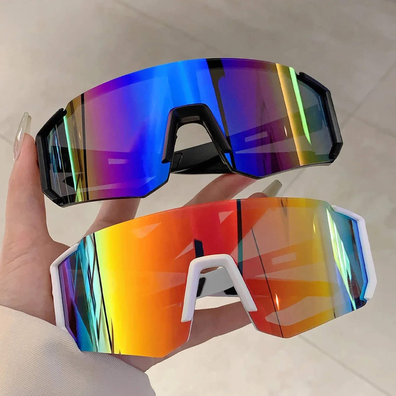 Outdoor Sport Gear - 남성용 야외 스포츠 선글라스, 가벼운 오버사이즈
