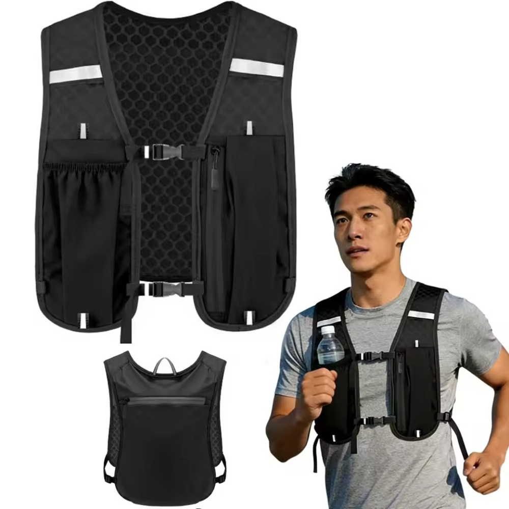 Trail Running Vest - 여성 및 남성용 러닝 하이드레이션 조끼,