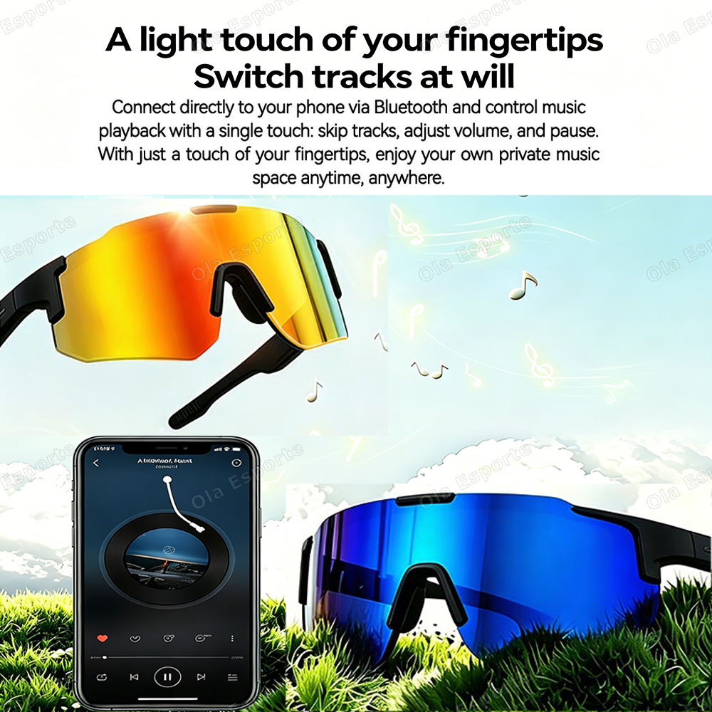 사이클링 스마트 안경 HD 블루투스 통화 음악 선글라스 - Outdoor Sport Gear 리뷰 및 가격