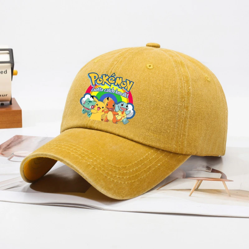 어린이 야구 모자 남성 여성 애니메이션 피규어 포켓몬  - Outdoor Sport Hat 리뷰 및 가격