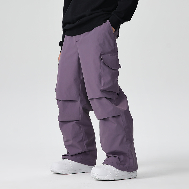 새로운 남성 스키 바지 솔리드 스포츠 따뜻한 방풍 통기 - Outdoor Sport Waterproof Pants 리뷰 및 가격
