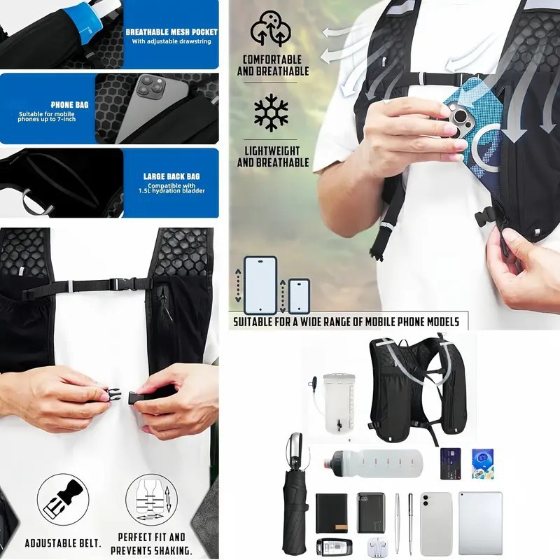 유니섹스 러닝 조끼 방수 통기성 하이킹 사이클링 트레일 - Trail Running Vest 리뷰 및 가격