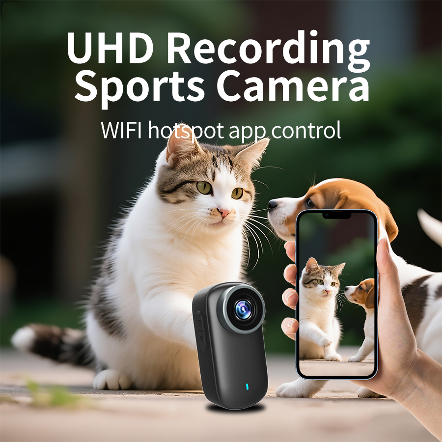 4K 애완동물 액션 카메라, 고양이/강아지 POV 카메 - Indoor Sport And Outdoor Sports 리뷰 및 가격