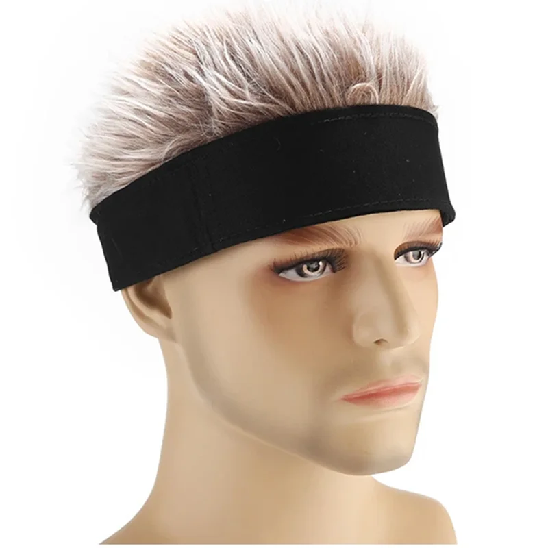 남녀공용 합성 가발 스파이크 헤어 비니 캡 가짜 짧은  - Outdoor Sport Hat 리뷰 및 가격