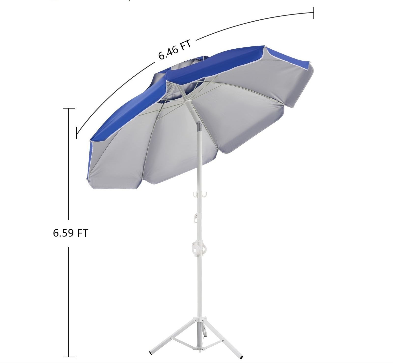 6.5피트 휴대용 우산 스탠드 포함 접이식 차양 캐노피 - Outdoor Sports Umbrella 리뷰 및 가격